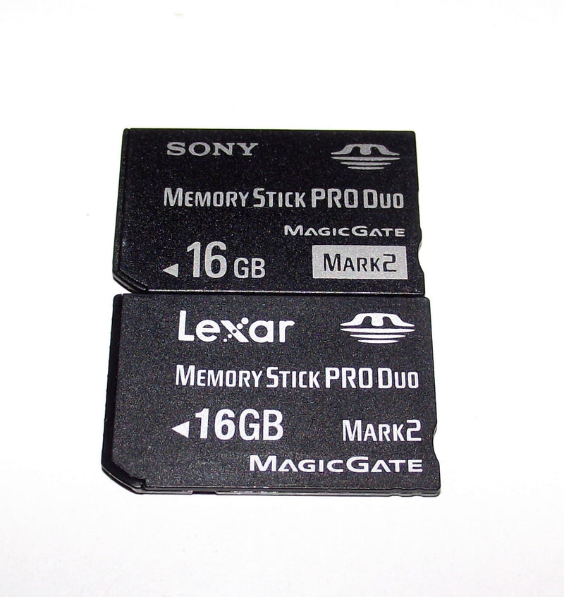 Genuine PSP Memory Stick Pro Duo Memory Card Random Selection Sony Sandisk Lexar (Pre-Owned)