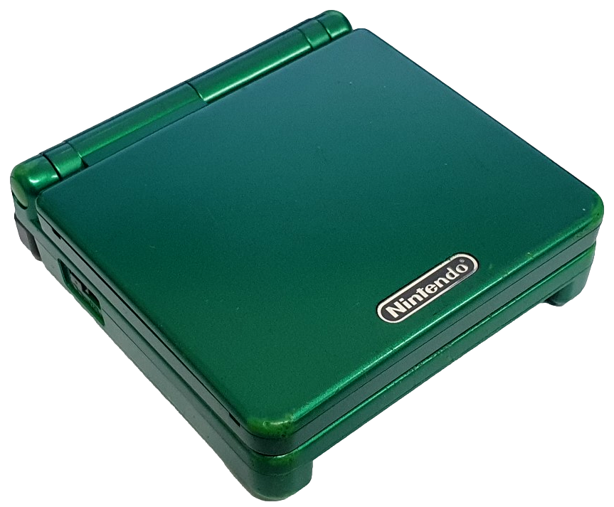 Nintendo Gameboy Advance SP Emerald Green Limited Edition USB Charge - Technical View