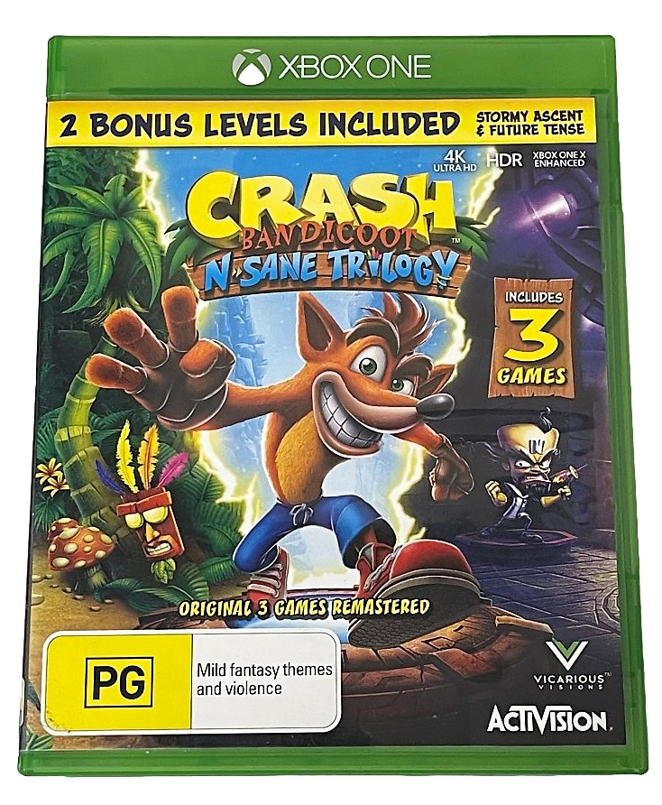 Crash bandicoot n sane trilogy xbox best sale 360