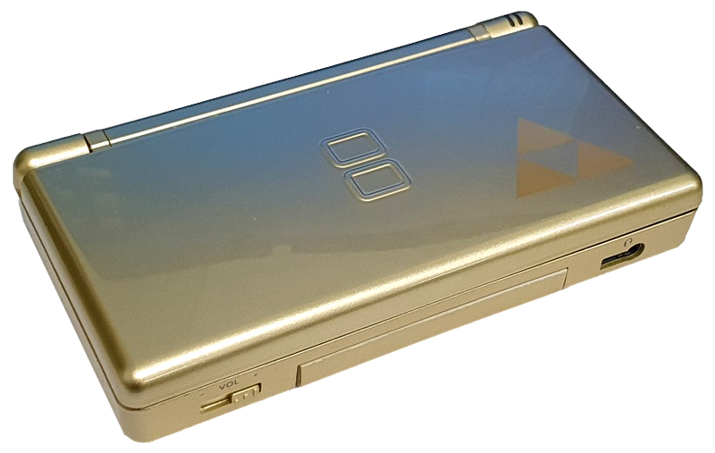 Nintendo DS Lite Legend of Zelda Phantom Hourglass Gold Retrofit + USB Charger (Refurbished)