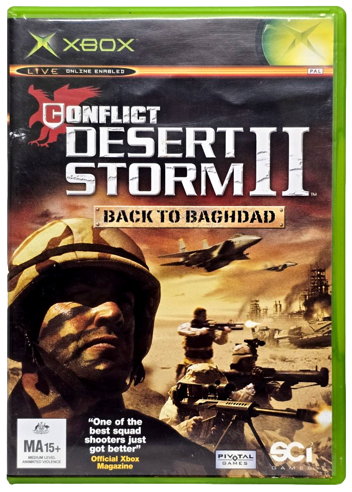 Conflict Desert Storm II Back To Baghdad Xbox Original PAL *Complete* (Pre-Owned)