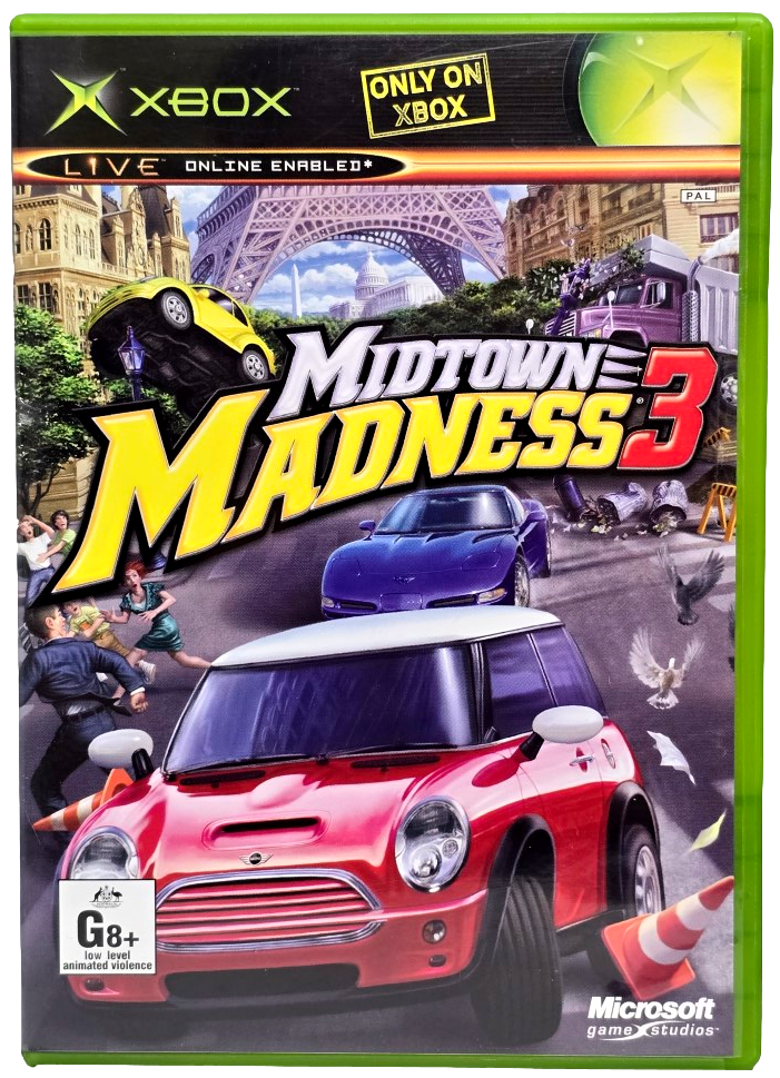 Midtown Madness 3 Xbox Original PAL *Complete* (Pre-Owned)