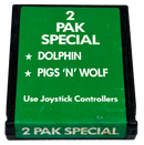 2 Pak Special, Dolphin, Pigs 'N' Wolf Atari 2600 *Cartridge Only*