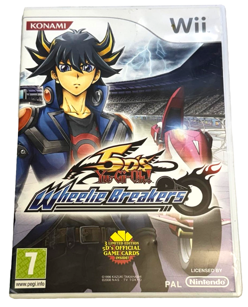 Yu-Gi-Oh! 5D's Wheelie Breakers Nintendo Wii PAL *Complete* Wii U Compatible