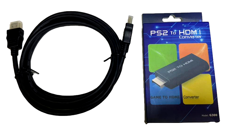 PS2 to HDMI Video Converter And HDMI Cable *Brand New* Playstation 2