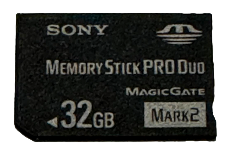 Sony 32GB Sony PSP Memory Stick Pro Duo Mark 2 Memory Card Camera Cybershot (Preowned)