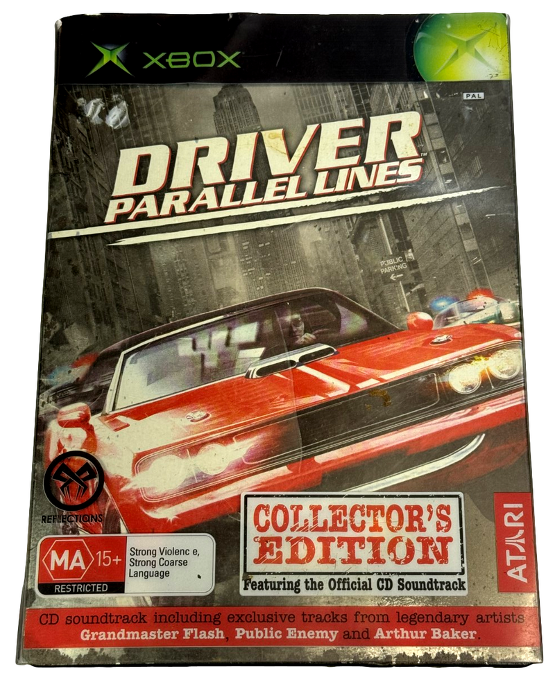 Driver Parallel Lines Xbox Original PAL *Complete* Collector's Edition Steelbook