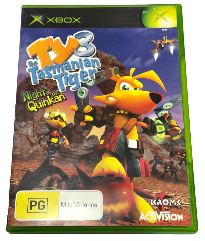 Ty 3 The Tasmanian Tiger Night of the Quinkan Xbox Original PAL *Complete*