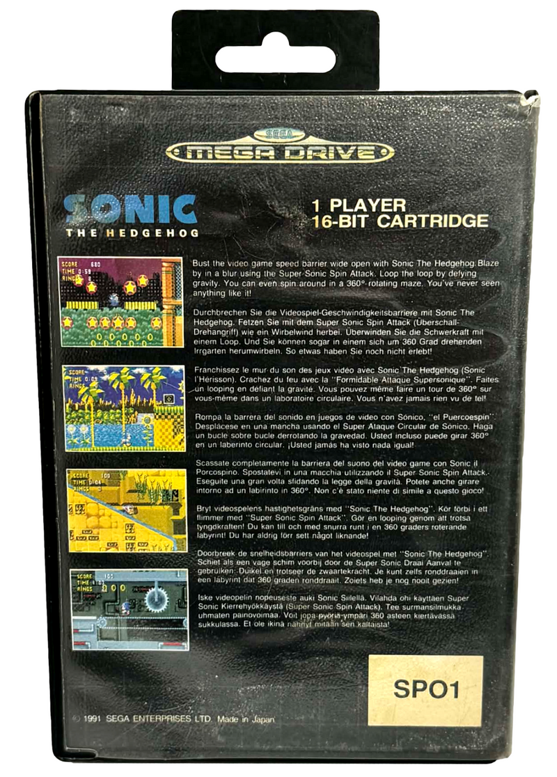 Sonic The Hedgehog (complet) - Sega Megadrive - Jeux vidéo Sonic The Hedgehog (complet) - Sega Megadrive - Jeux vidéo