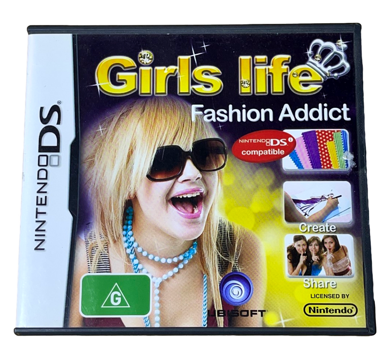 Girls Life: Fashion Addict Nintendo DS 2DS 3DS Game *No Manual* (Preowned)