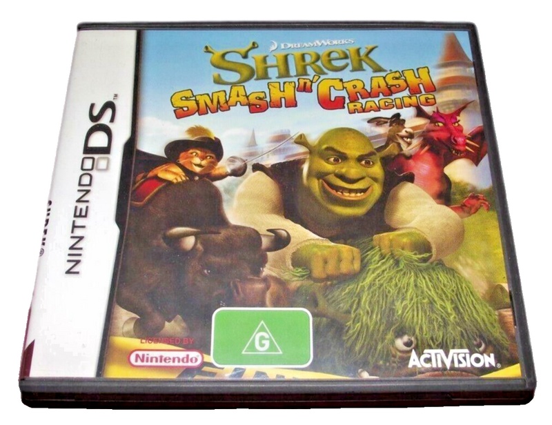 Shrek Smash n Crash Racing Nintendo DS 2DS 3DS Game *Complete* (Preowned)