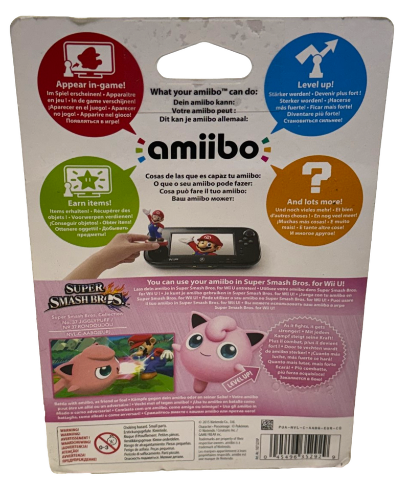 Super Smash Bros Collection N0.37 Jigglypuff Nintendo Amiibo