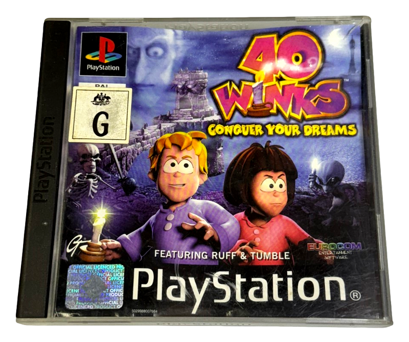 40 Winks Conquer Your Dreams PS1 PS2 PS3 PAL *Complete* (Preowned)