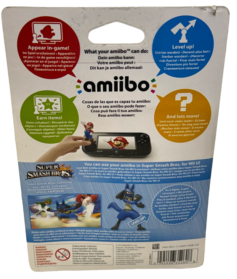 Super Smash Bros Collection N0.21 Lucario Nintendo Amiibo