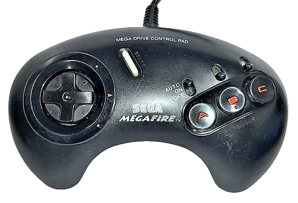 Genuine Sega Mega Drive Mega Fire 3 Button Controller Model No MK16575