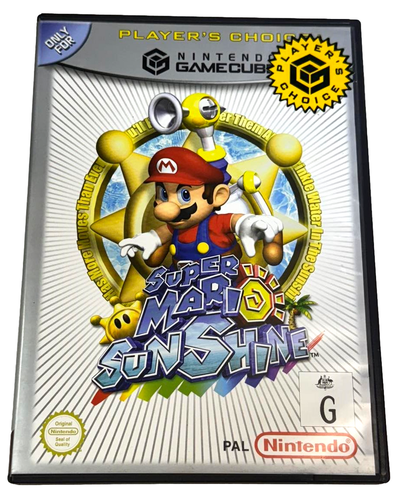 Super Mario Sunshine Nintendo Gamecube PAL *Complete* (Players Choice)