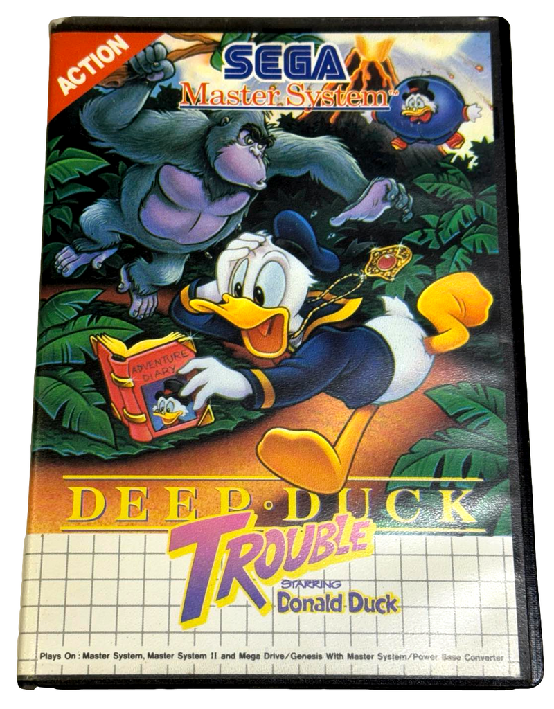 Deep Duck Trouble Starring Donald Duck Sega Master System *Complete*