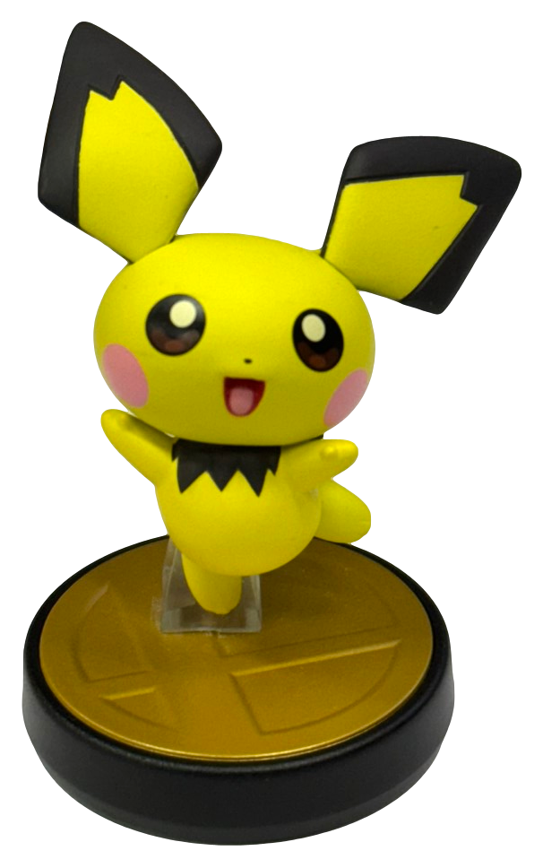 Super Smash Bros Collection N0.72 Pichu Nintendo Amiibo Loose (Preowned)