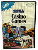 Casino Games Sega Master System *No Manual*
