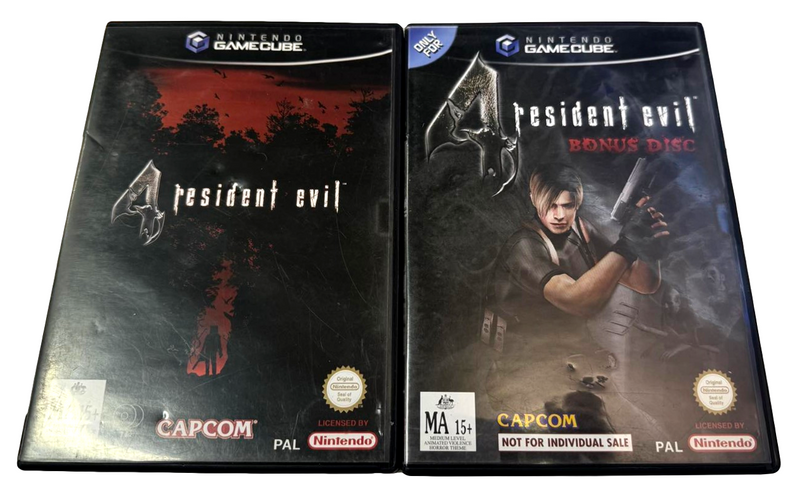 Resident Evil 4 and Bonus Disc Nintendo Gamecube PAL *Complete*