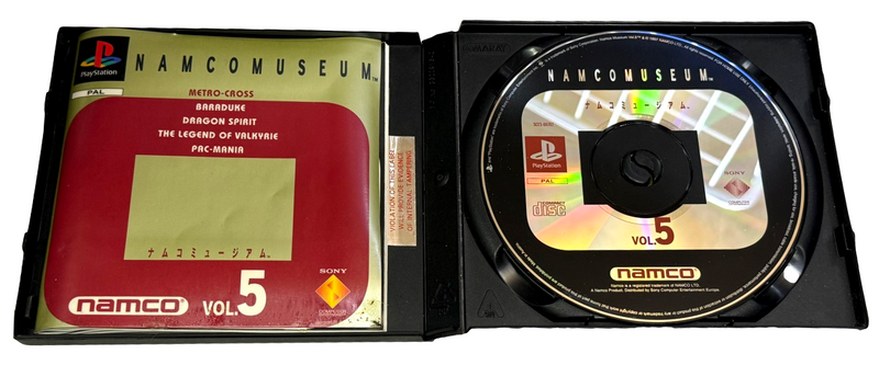 Namco Museum Vol 5 PS1 PS2 PS3 PAL *Ex Rental* (Preowned)