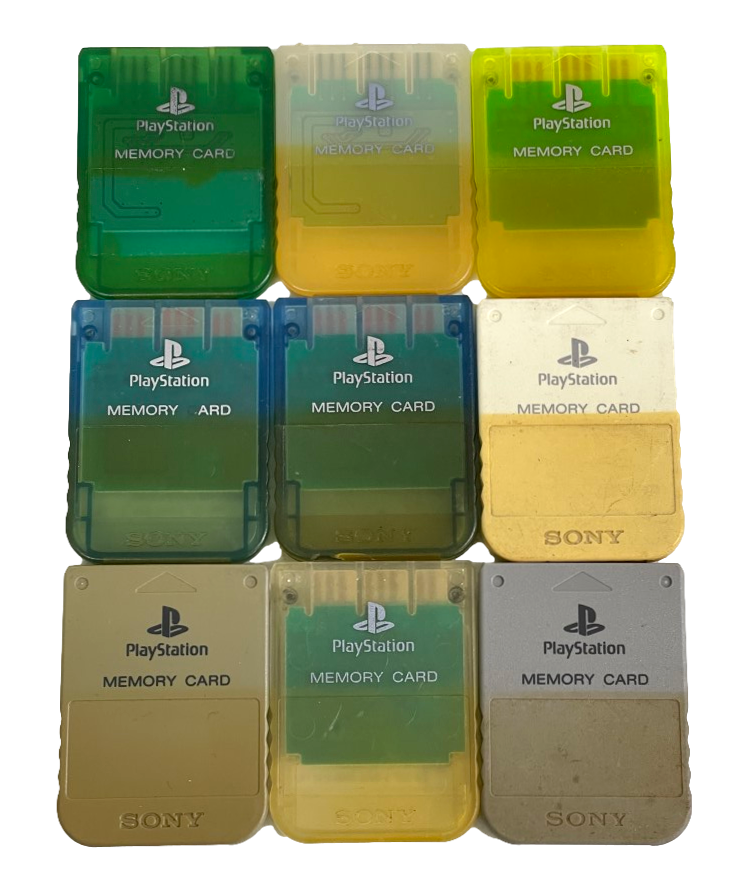 Genuine Sony PS1 Memory Card PlayStation 1 1mb SCPH 1020 Dropdown Selection (Preowned)