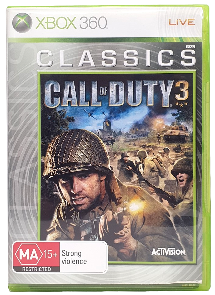 Call Of Duty 3 XBOX 360 PAL XBOX360 (Preowned)