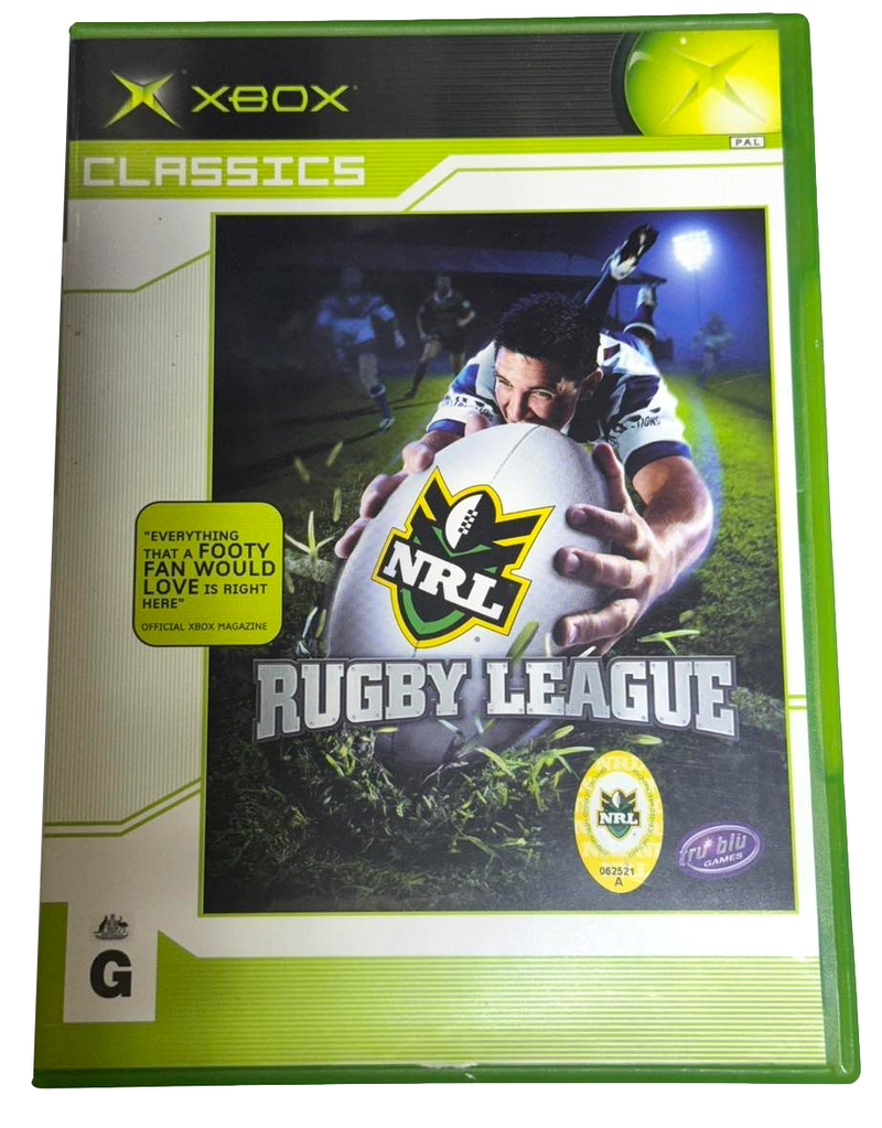 NRL Rugby League XBOX (Classics) PAL *Complete*