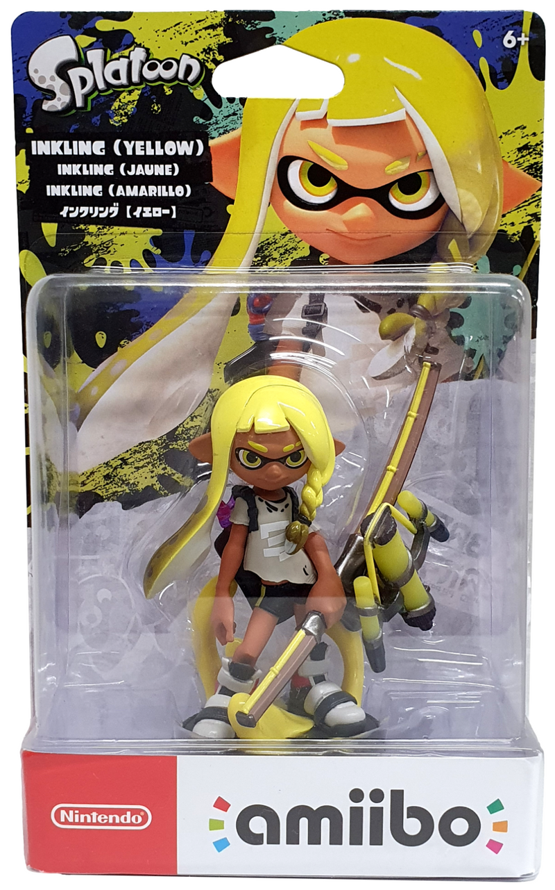 Splatoon Collection Inkling Yellow Nintendo Amiibo Boxed