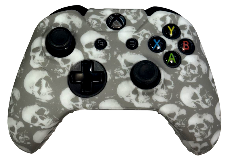 Silicone Cover For XBOX ONE Controller Skin - Grey Skulls