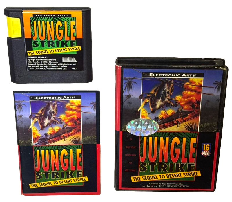 Jungle Strike The Sequel to Desert Strike Sega Mega Drive *Complete*