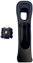 Genuine Nintendo Wii Black Motion Plus Adapter with Silicone Cover Wii U Mote0