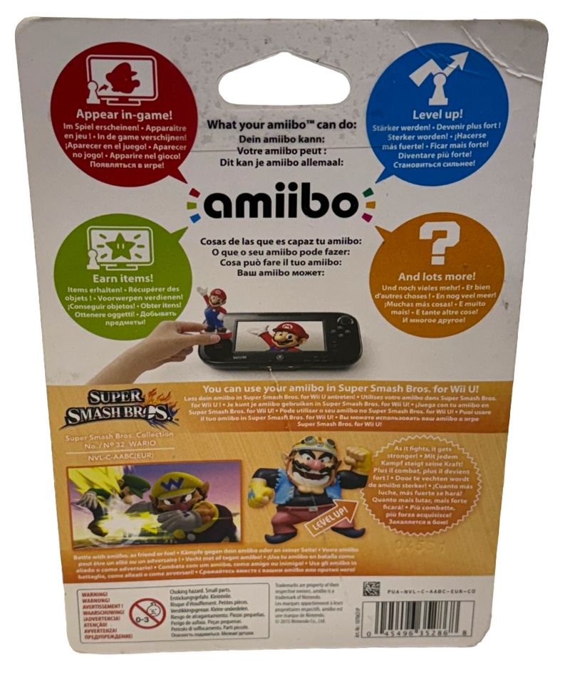 Super Smash Bros Collection N0.32 Wario Nintendo Amiibo