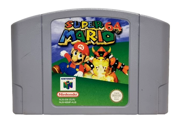 Super Mario 64 Original N64 PAL Cart & Box Tested & Working As Shown Super Mario 64 Original N64 PAL Cart & Box Tested & Working As Shown