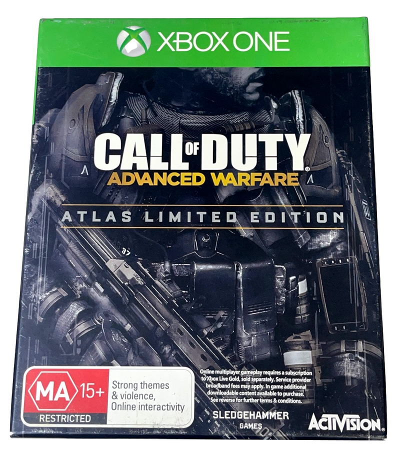 Call of Duty Advance Warfare  Xbox One *Complete* Atlas LTD Ed Steelbook (Preowned)