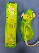 Lime Green Rock Candy Wii Controller Remote Wand + Nunchuck2