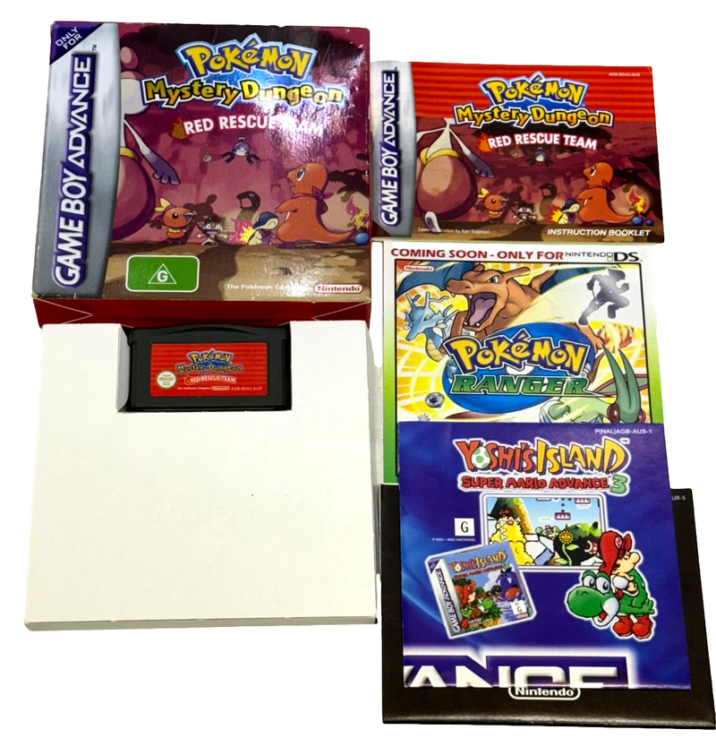 Pokemon Mystery Dungeon Red Rescue Team Nintendo Gameboy Advance GBA *Complete* (Preowned)