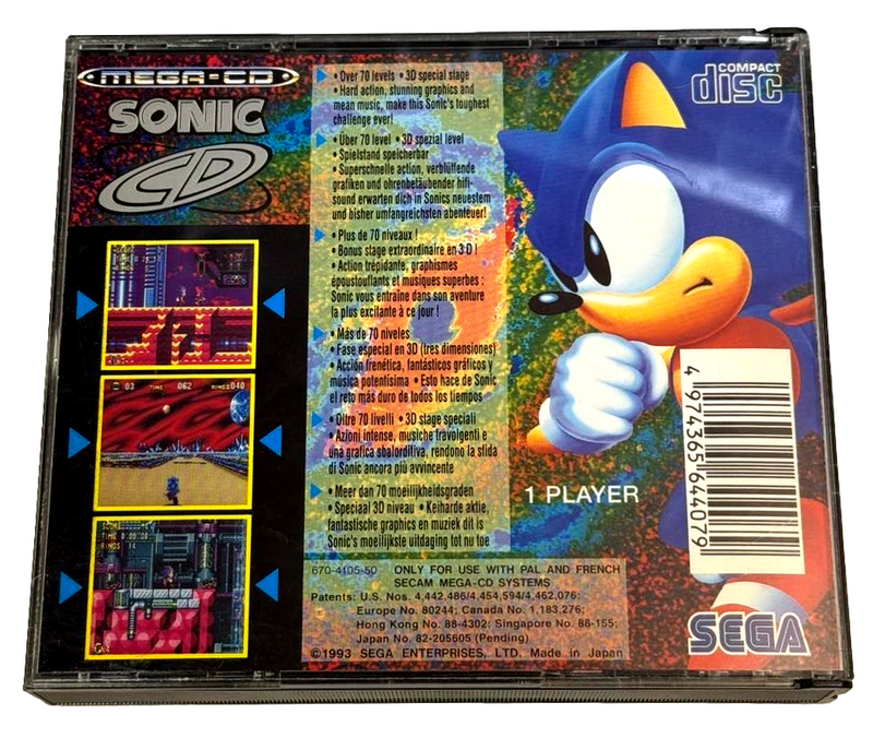 Sonic CD Mega CD PAL *Complete*