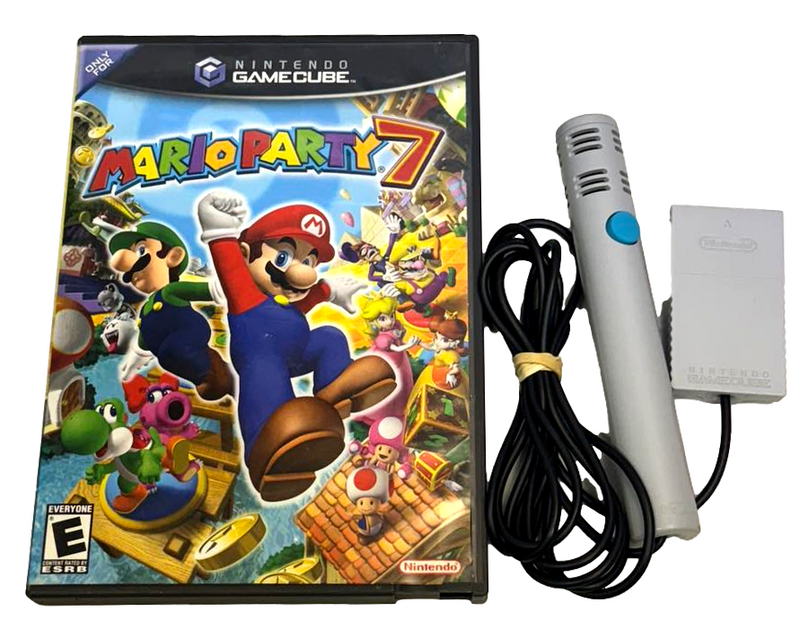 Mario Party 7 Nintendo Gamecube NTSC *No Manual* with Microphone