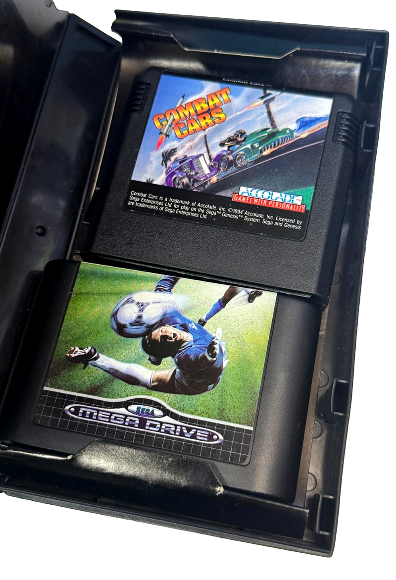 Double Pack Combat Cars and World Cup Italia 90 Sega Mega Drive *Complete*