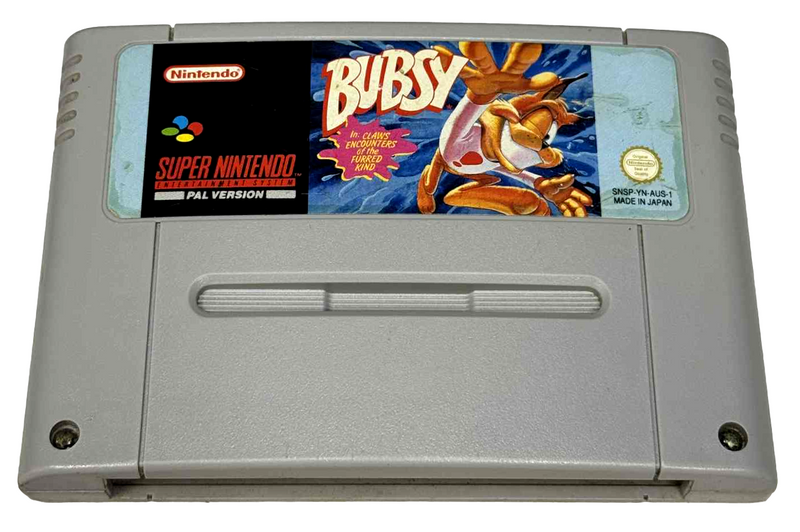 Bubsy Super Nintendo SNES PAL