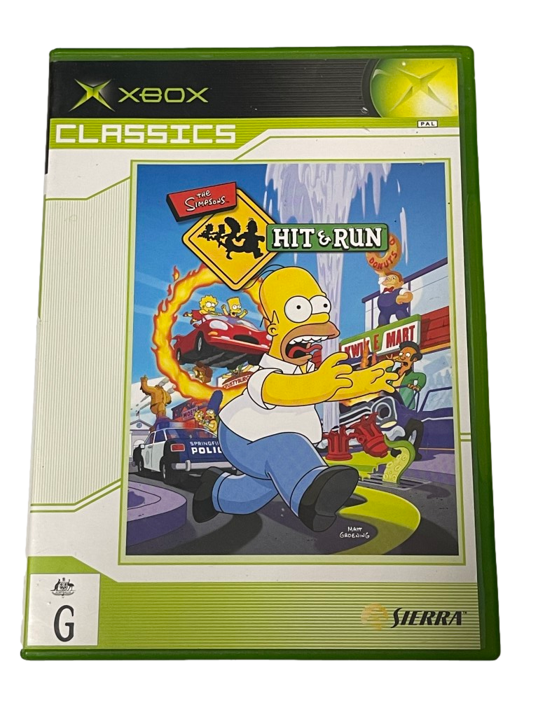 The Simpsons Hit and Run XBOX PAL (Classics) *Complete* (Preowned)