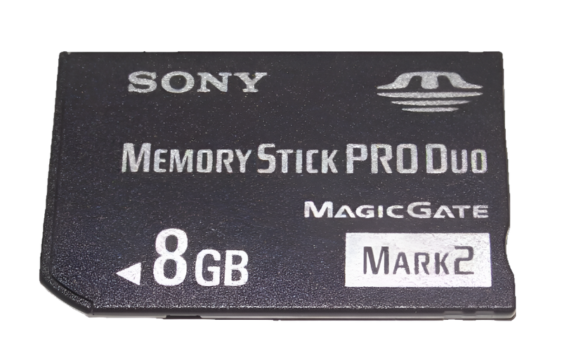 Sony 8GB Sony PSP Memory Stick Pro Duo Mark 2 Memory Card Camera Cybershot (Preowned)