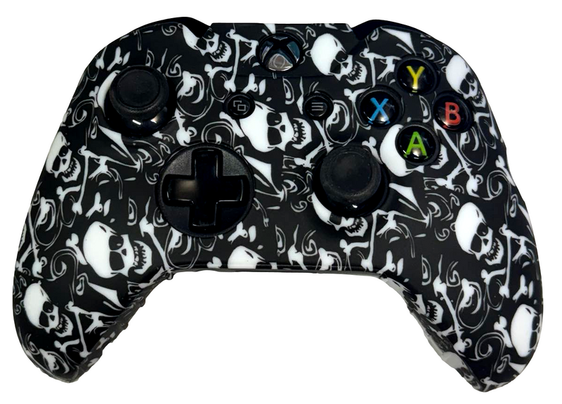 Silicone Cover For XBOX ONE Controller Skin - Black Skulls