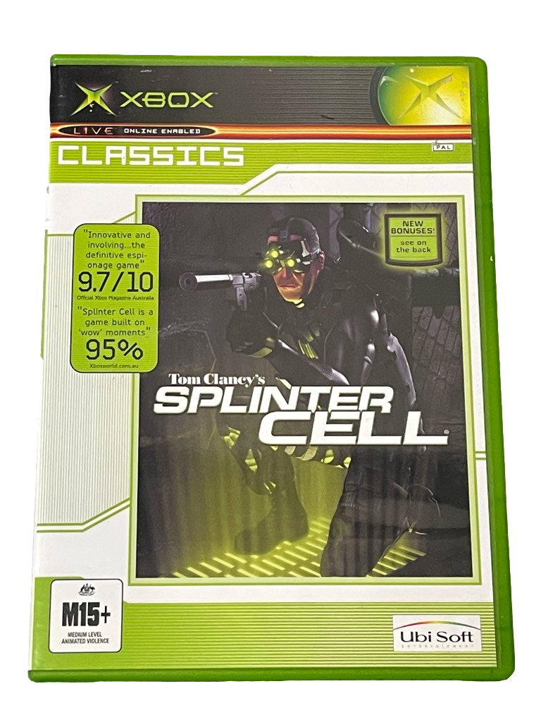 Tom Clancy's Splinter Cell Xbox Original PAL (Classics) *Complete* (Pr