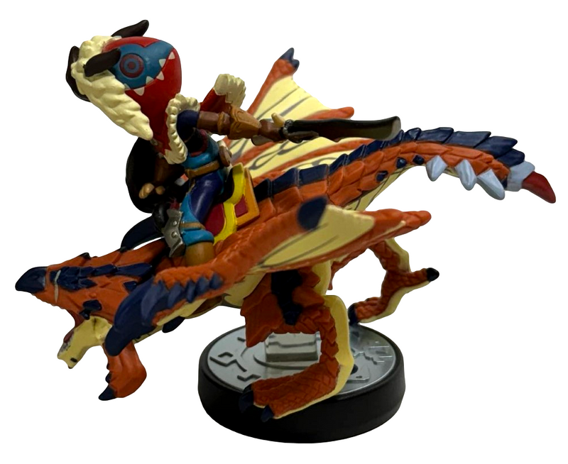 Monster Hunter Collection One-Eyed Rathalos & Rider Boy Nintendo Amiibo Loose