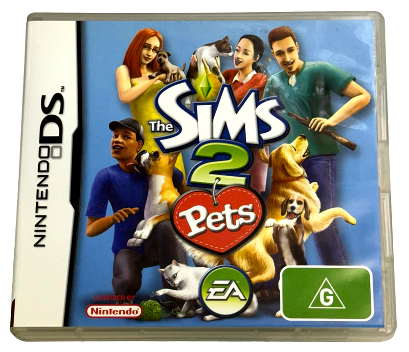 The Sims 2 Pets Nintendo DS 2DS 3DS Game *No Manual* (Preowned)