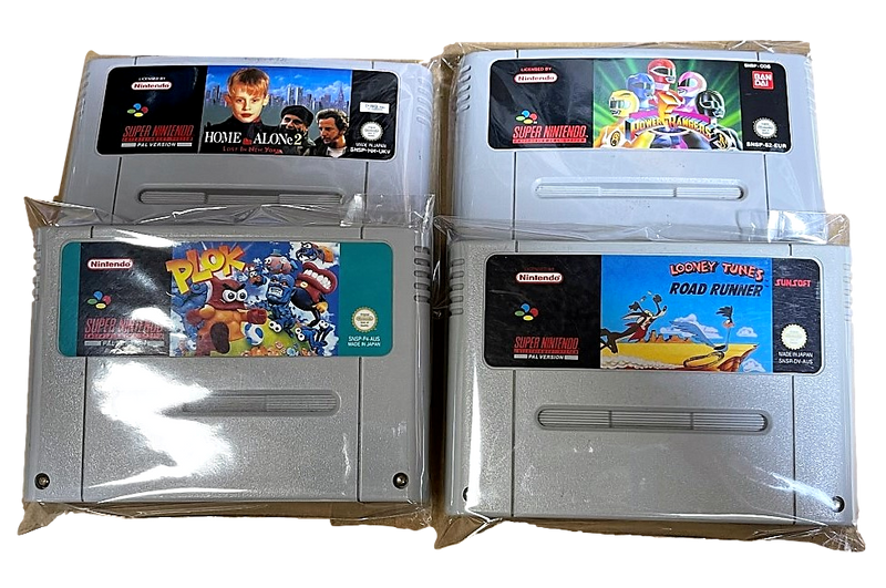 Thick Resealable Protective Plastic Sleeves Bags Pockets for Super Nintendo SNES