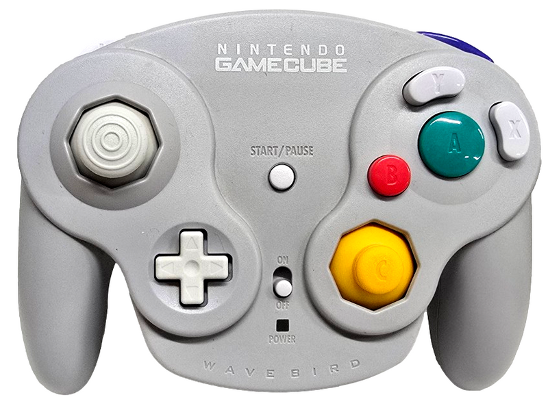 Grey Nintendo Gamecube Wavebird Controller + Receiver Dongle DOL0041