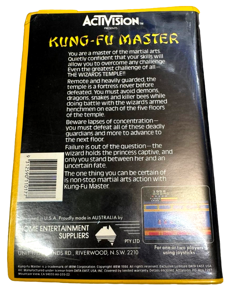 Kung Fu Master Atari 2600 *Repo Manual*